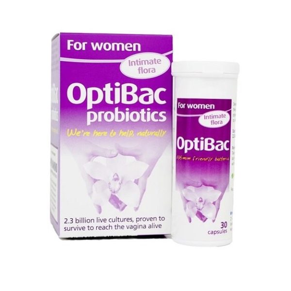 OptiBac Probiotics Men vi sinh (màu tím)(lọ 30 viên)